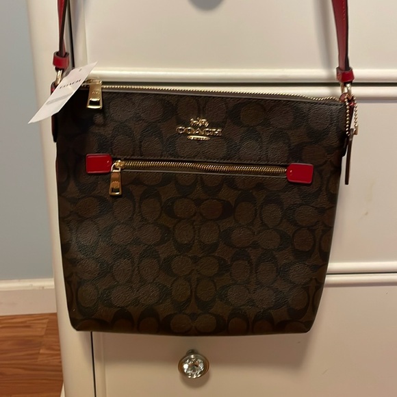 Coach Handbags - Rowan File Bag Signature Coach NWT